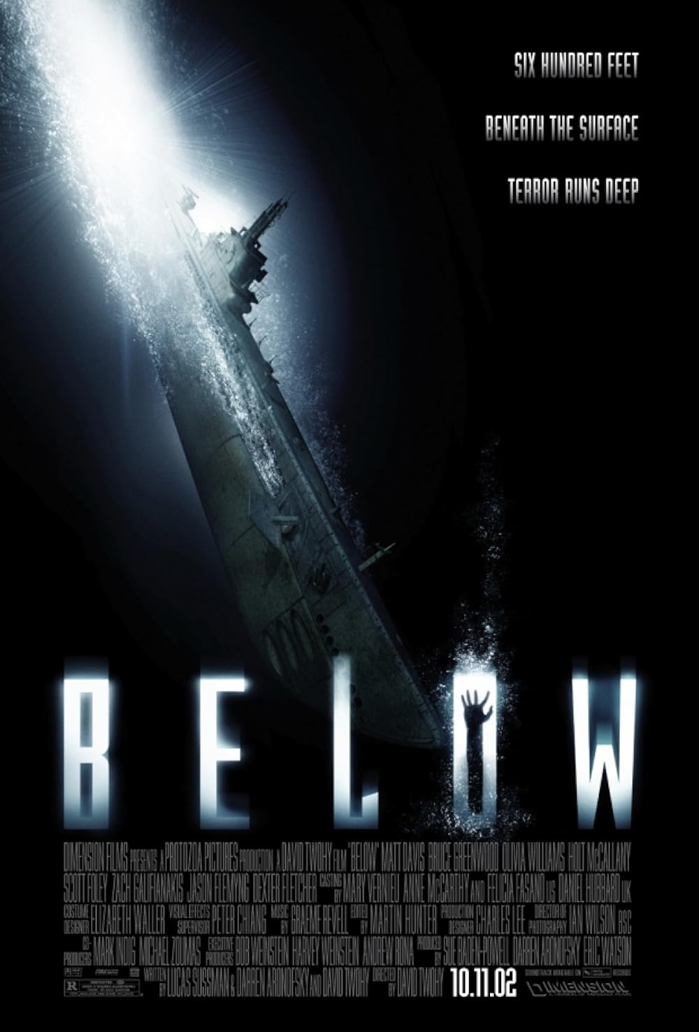 Below 