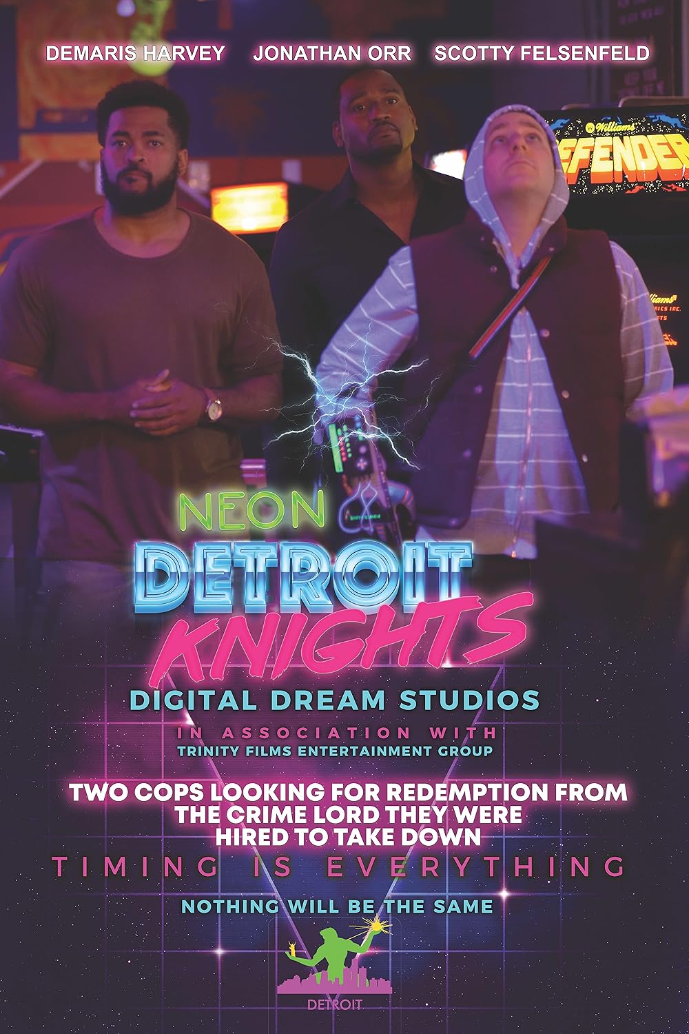 Neon Detroit Knights 