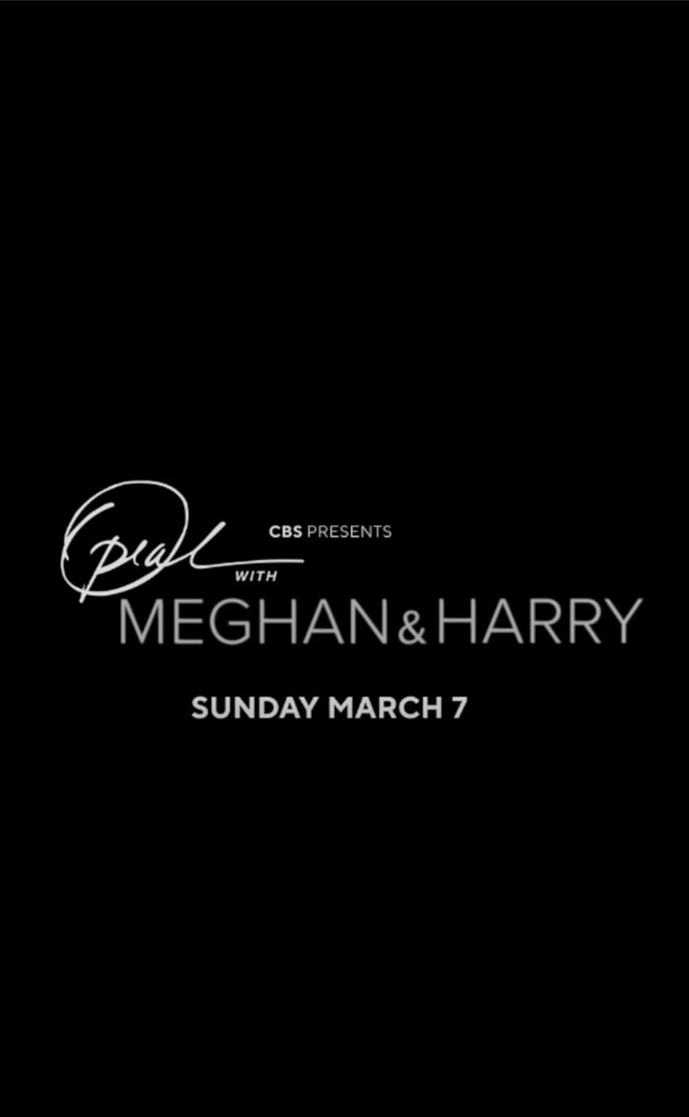 Oprah with Meghan and Harry: A CBS Primetime Special 